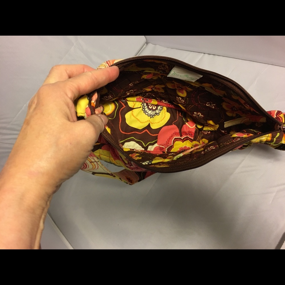 Vera Bradley Purse yellows oranges flowers - Picture 7 of 14